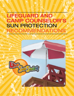 LIFEGUARD AND CAMP COUNSELOR`S SUN PROTECTION