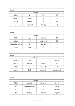 Name cubed y 50 45 7(2a + 1) tangent 4 9 3x