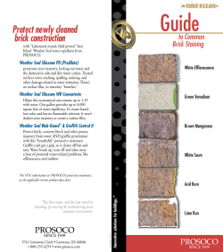 Protect newly cleaned brick construction