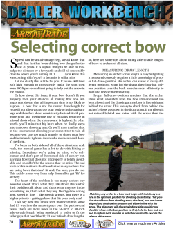 Selecting correct bow
