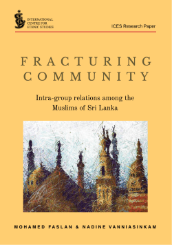 Introduction - International Centre for Ethnic Studies