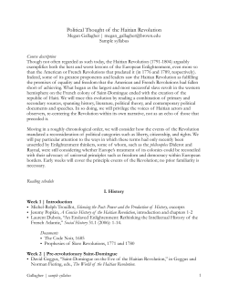 Political thought of the Haitian revolution