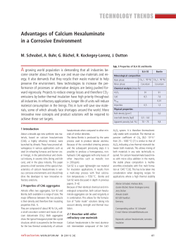 Advantages of Calcium Hexaluminate in a Corrosive