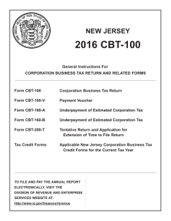 CBT 100 instructions - State of New Jersey