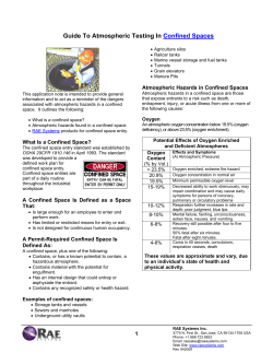Guide to Atmospheric Monitoring in Confined Spaces