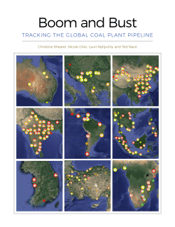 Boom and Bust: Tracking the Global Coal Plant Pipeline
