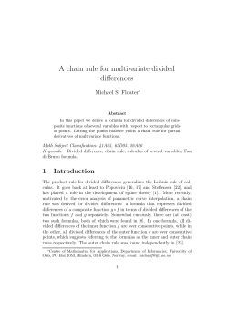 A chain rule for multivariate divided differences
