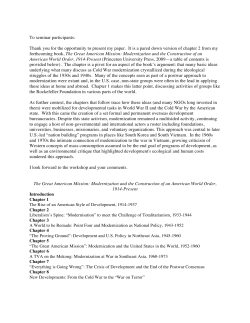 David Ekbladh - Agrarian Studies