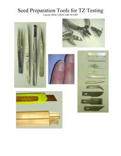 Seed Preparation Tools for TZ Testing