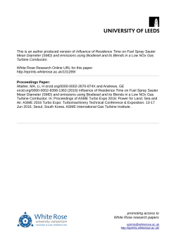 Influence of Residence Time on Fuel Spray Sauter Mean Diameter