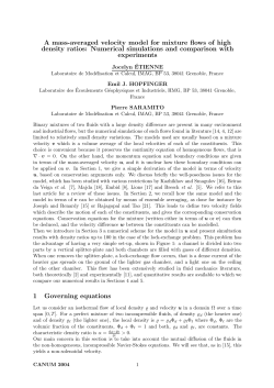 A mass-averaged velocity model for mixture flows of high density