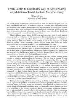 From Lublin to Dublin