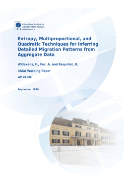 Entropy, Multiproportional, and Quadratic Techniques