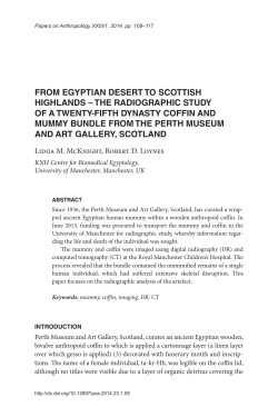 from egyptian desert to scottish highlands &ndash; the radiographic study