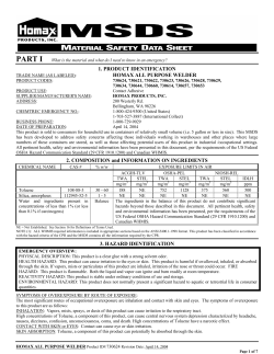 1. PRODUCT IDENTIFICATION HOMAX ALL PURPOSE WELDER 2
