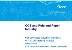 CCS and Pulp and Paper Industry