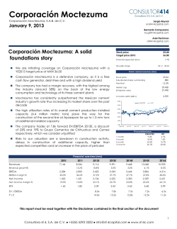 Company Overview - Corporaci&oacute;n Moctezuma