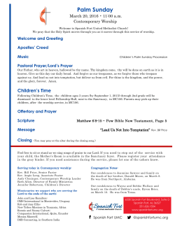 Palm Sunday - Spanish Fort UMC