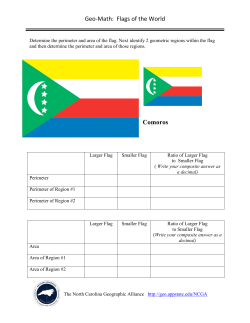 Geo-‐Math: Flags of the World Comoros