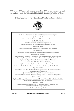Official Journal of the International Trademark Association