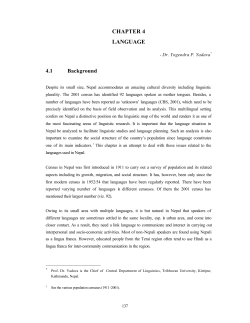Chapter 04 Language - Central Bureau of Statistics