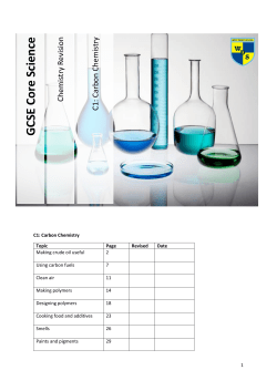 C1 Revision Guide - West Derby School