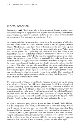 North America - Alpine Journal