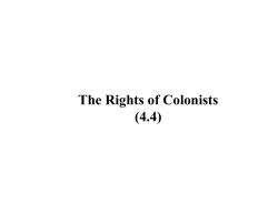 Rights of Colonists