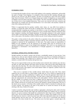 introduction - Ticket Machine Website