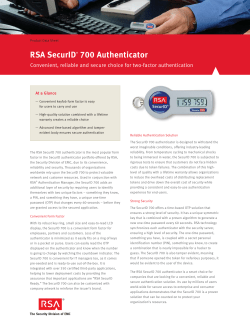 RSA SecurID 700 Authenticator