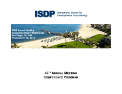 49th annual meeting conference program