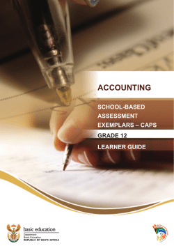 accounting - Department of Basic Education