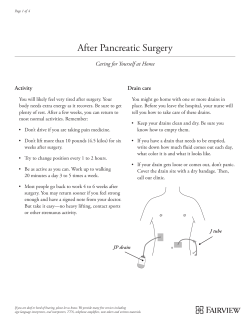 After Pancreatic Surgery