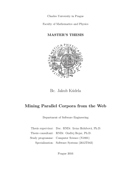 Mining Parallel Corpora from the Web