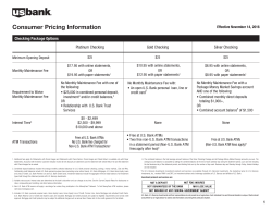 Consumer Pricing Information