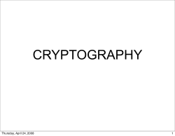 CRYPTOGRAPHY