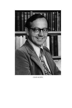 Colin Fran&ccedil;ois Lloyd Austin 1941-2010