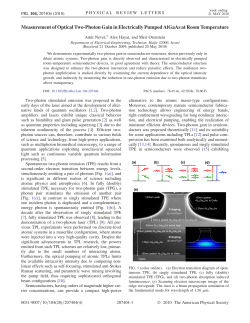 Measurement of Optical Two-Photon Gain in Electrically Pumped