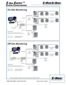 E-Mon Energy System Configuration