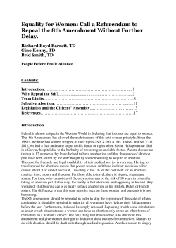 Pdf Submission - Coalition to Repeal the 8th