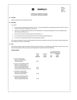 Effective Rate T2 Page 1 of 8 (A) Availability Available to customers