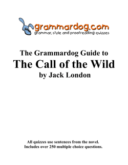 THE CALL OF THE WILD by Jack London