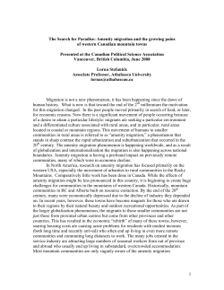 The Search for Paradise: Amenity migration and the growing pains