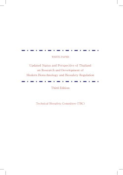 Updated Status and Perspective of Thailand on Research