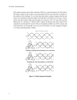 (ACB) rotation. The phase rotation of the system can b
