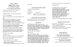 6-21-15 Bulletin - United Church of Christ Baltic Parish