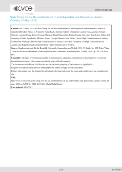 State Treaty for the Re-establishment of an Independent and