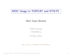 MOC Usage in TOPCAT and STILTS