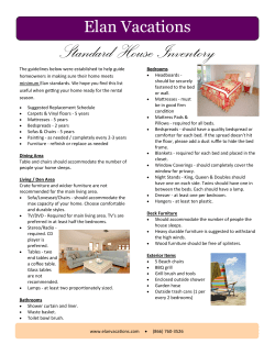 Standard House Inventory