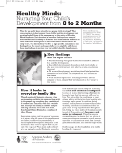 Healthy Minds: Nurturing Your Child`s Development from 0 to 2 Months
